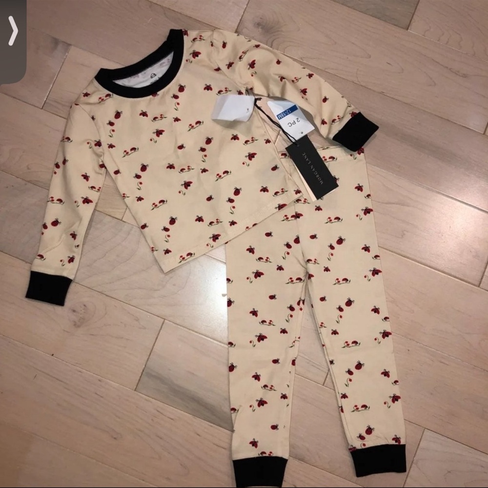 Morgan lane softest cotton Pajamas with ladybugs print
